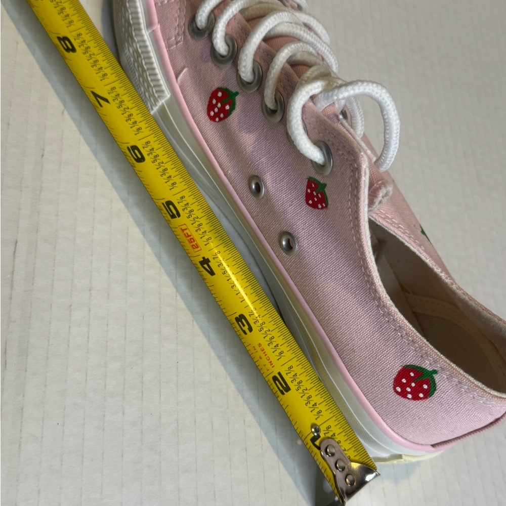 Pink Kids Shoes with White Accents - Picture 9 of 14